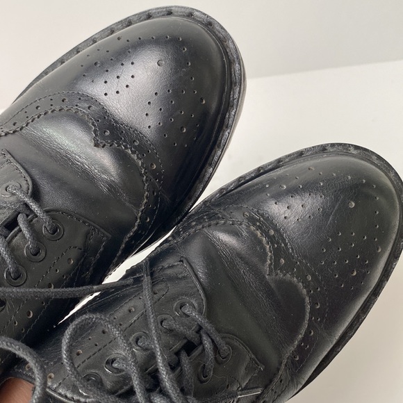 Zara Shoes Women US 6.5 EU 37 Black Brogue Oxford Chunky Lug Sole Platform - Picture 11 of 14